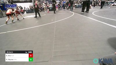 58 lbs Rr Rnd 3 - Sarah Nix, Plainview Youth Wrestling Club vs Rose Reyna, Carl Albert