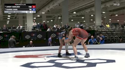Senior Women Freestyle FS - 50 lbs Champ. Round 1 - Avery Kibelbek, Team Tornado Wrestling Club vs Karina Vang, Tiger Wrestling Club