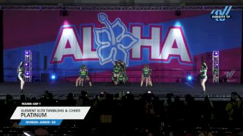 Element Elite Tumbling & Cheer - PLATINUM [2024 L2 Junior - D2 Day 1] 2024 Aloha Indy Showdown
