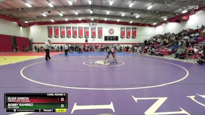 184 lbs Cons. Round 3 - Elias Garcia, Fresno City College vs Bobby Ramirez, Rio Hondo