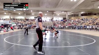 AA 120 lbs Cons. Round 3 - Andrew Workman, Blackman High School vs Nycco Jones, LaVergne High School