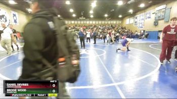 175 lbs Champ. Round 1 - Daniel DeVries, Arroyo Grande vs Brodie Wood, Morro Bay