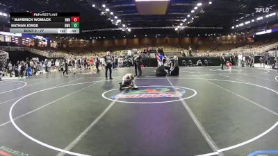 77 lbs Cons. Semi - Nathan Jorge, Braves Wrestling Club vs Maverick Womack, Roundtree Wrestling Academy