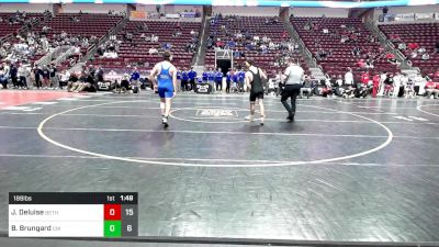 189 lbs Semifinal - James Deluise, Bethlehem Catholic vs Bryce Brungard, Central Mountain