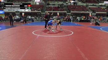 116 lbs Cons. Round 4 - Tristan Martinsen, Bearcats Wrestling Club Helena vs Rowen Williamson, Billings Wrestling Club