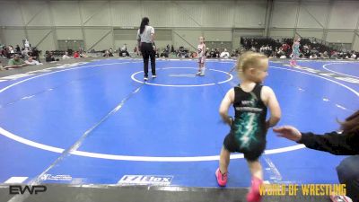 45 lbs Rr Rnd 3 - Riley Tarwater, Super Girls K-6 Red vs Kennedy Luker, Mat Warriors K-6