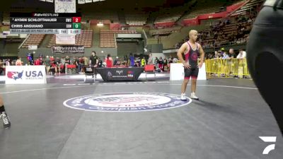All Cadet Boys Freestyle Upper - 165 lbs Champ. Round 2 - Ayden Schlotthauer, Dethrone Wrestling Club vs Chris Anguiano, Surfside X Wrestling