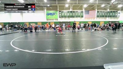 165 kg Quarterfinal - Madden Richardson, MWC Wrestling Academy vs Danny Dacey, Journeymen Wrestling Club