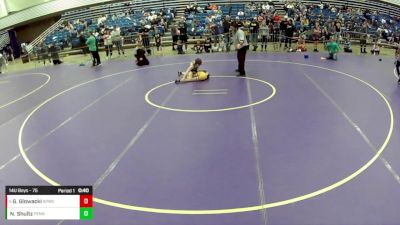 14U Boys - 75 lbs Champ. Round 2 - Grady Glowacki, Antioch Predators Wrestling Club vs Noah Shultz, Pennsylvania