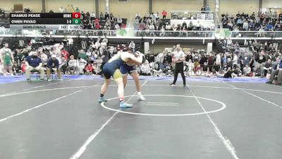 215 lbs Semifinal - Shamus Pease, Medomak Valley vs Owen Pavao, Somerset Berkley