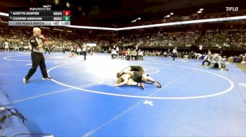 157 Class 2 lbs 1st Place Match - Austyn Hunter, Kirksville vs Cooper Kirkham, Mid-Buchanan