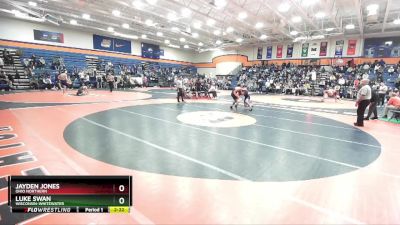 157 lbs Quarterfinal - Jayden Jones, Ohio Northern vs Luke Swan, Wisconsin-Whitewater