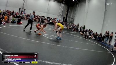 120 lbs Placement (4 Team) - Kaura Coles, POWA vs Iris Reitz, PA West Black