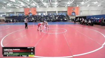 149 lbs Cons. Round 5 - Christian Paredes, Cortland State vs Zack Vera, New Jersey City University