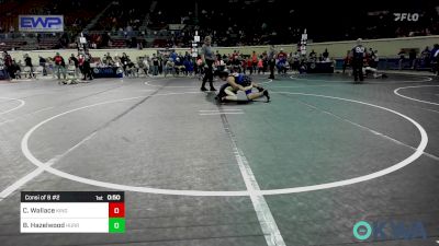 131 lbs Consi Of 8 #2 - Cameron Wallace, Kingfisher vs Beau Hazelwood, Hurricane Wrestling Academy