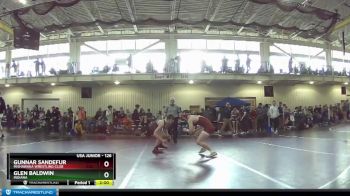 126 lbs Champ. Round 1 - Gunnar Sandefur, Mishawaka Wrestling Club vs Glen Baldwin, Indiana