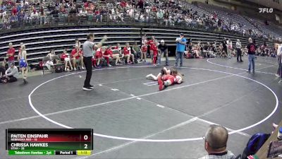 113 lbs Round 3 (6 Team) - Chrissa Hawkes, Utah vs Paiten Einspahr, Nebraska Red