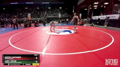 4A-190 lbs Quarterfinal - Justin Castagno, Jackson Hole vs Cort Catlin, Thunder Basin High School