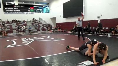 141 lbs 2nd Wrestleback (16 Team) - Leonardo Montes, Imperial Valley College vs Micah Van Grol, Santa Ana