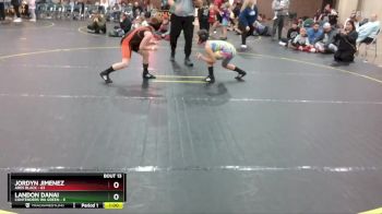 87 lbs Round 4 (8 Team) - Jordyn Jimenez, Ares Black vs Landon Danai, Contenders WA Green