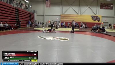 165 lbs Quarterfinal - Joey Jens, Millikin vs Ian Grubbs, Grand View (Iowa)