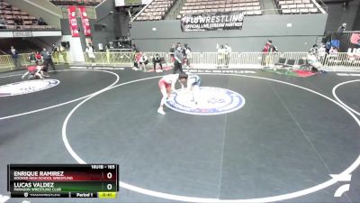 165 lbs Cons. Round 2 - Lucas Valdez, Paragon Wrestling Club vs Enrique Ramirez, Hoover High School Wrestling