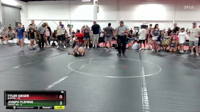 76 lbs Round 1 (6 Team) - Tyler Gieger, Buxton vs Joseph Fleming, Savage WA