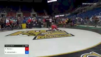 132 lbs Consi Of 32 #1 - Sergio Ramos, Arizona vs Ryker Johnecheck, Michigan