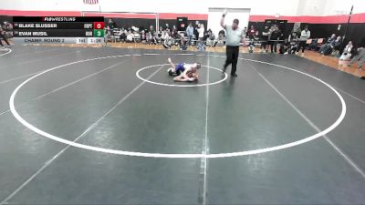 144 lbs Champ. Round 2 - Blake Slusser, FREEPORT (HS) vs Evan Musil, Rockton (HONONEGAH)