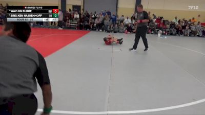 55 lbs Cons. Round 3 - Waylon Burke, Immortal Athletics WC vs Brecken Haskenhoff, Hammering Hawks