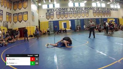 113 lbs Round 7 (8 Team) - Gavin Fisher, Buchholz vs Rhett Durden, Applied Pressure WC