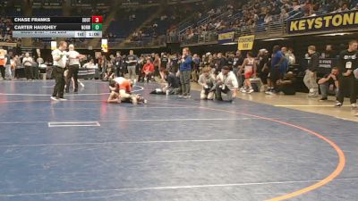 132 lbs Semifinal - Chase Franks, Southwestern vs Carter Haughey, Norwin