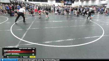 122 lbs Champ. Round 1 - Kaylan Hitchcock, KS vs Cassidy Benwell, MO