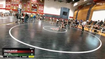 80 lbs 3rd Place Match - Reid Hill, Wind River Middle School vs Tracen Barton, Riverton Middle School