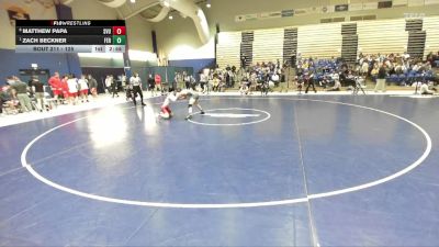 125 lbs Quarterfinal - Zach Beckner, Ferrum vs Matthew Papa, Southern Virginia