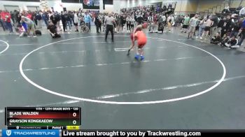 120 lbs Champ. Round 2 - Grayson Kongkaeow, IL vs Blade Walden, OK