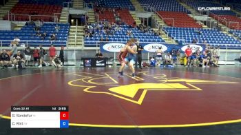 220 lbs Cons 32 #1 - Garrett Sandefur, Indiana vs Chad Rist, New York