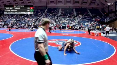 190-5A Cons. Round 1 - Anthony Thomas, Habersham Central Hs vs Coen Weaver, Kennesaw Mountain