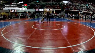 46 lbs Cons. Round 2 - Augustine Sisneros, Riverton USA Wrestling vs Bryant Peterson, Tongue River Wrestling Club