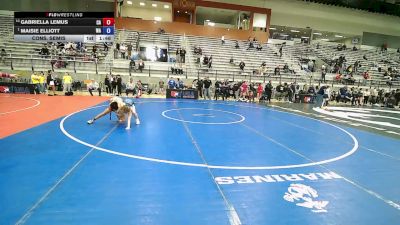 U15 Women - 42 lbs Cons. Semis - Gabriella Lemus, CA vs Maisie Elliott, WA