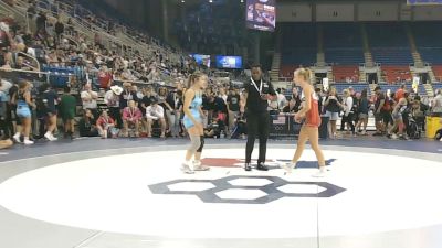 120 lbs Quarters - Whitney Cawthra, Idaho vs Elle Changaris, New Jersey