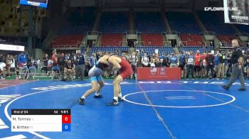 182 lbs Rnd Of 64 - Mario Tormey, Illinois vs Branson Britten, Texas