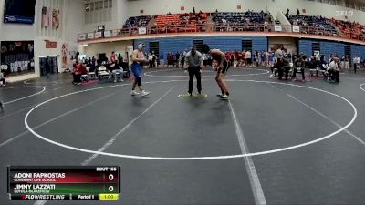 165 lbs Cons. Round 2 - Jimmy Lazzati, Loyola-Blakefield vs Adoni Papkostas, Covenant Life School