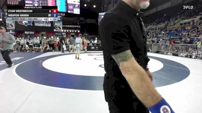 132 lbs Cons. Rd Of 64 - Zyan Westbrook, IL vs Weston Green, WY