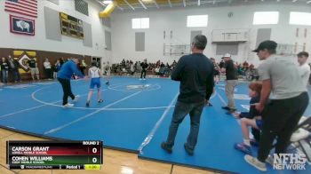 77 lbs Round 2 - Carson Grant, Lovell Middle School vs Cohen Williams, Cody Middle School