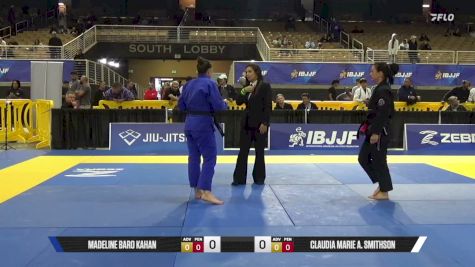 Claudia Marie A. Smithson vs Madeline Baro Kahan 2026 Pan Jiu Jitsu IBJJF Championship