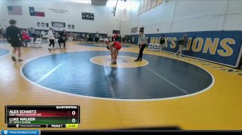 120 lbs Quarterfinal - Alex Schartz, Fort Worth Country Day vs Luke Walker, St. John`s School