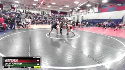 215 lbs Cons. Round 3 - Oscar Plasencia, St. Augustine vs Levi Mincher, Imperial High School