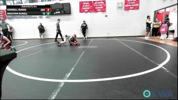 80 lbs 3rd Place - Kordell Burns, Grover Rains Wrestling Club vs BRAXTON ELWELL, Tuttle Wrestling