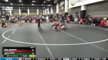 110 lbs Round 2 (4 Team) - Taya Johnson, Badger Girls vs Tessa Urias, SOTM